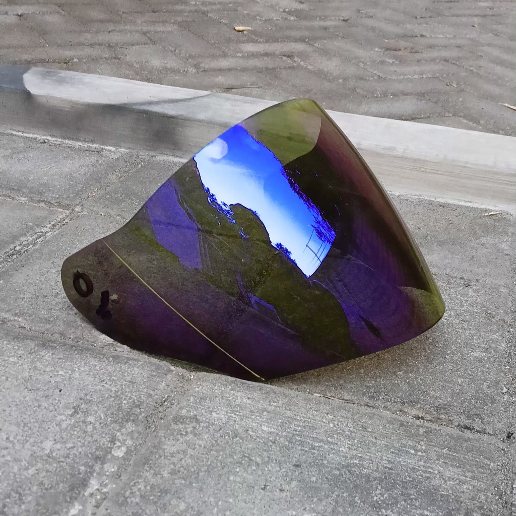 Kaca Helm Flat Venom Iridium Untuk Helm TOD PHM BIP MRJ DYR G2