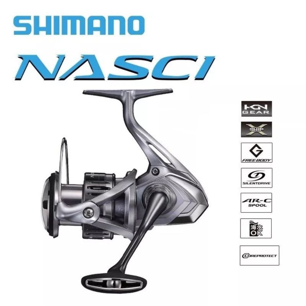 COD Reel Shimano Nasci 4000XG 100% Original
