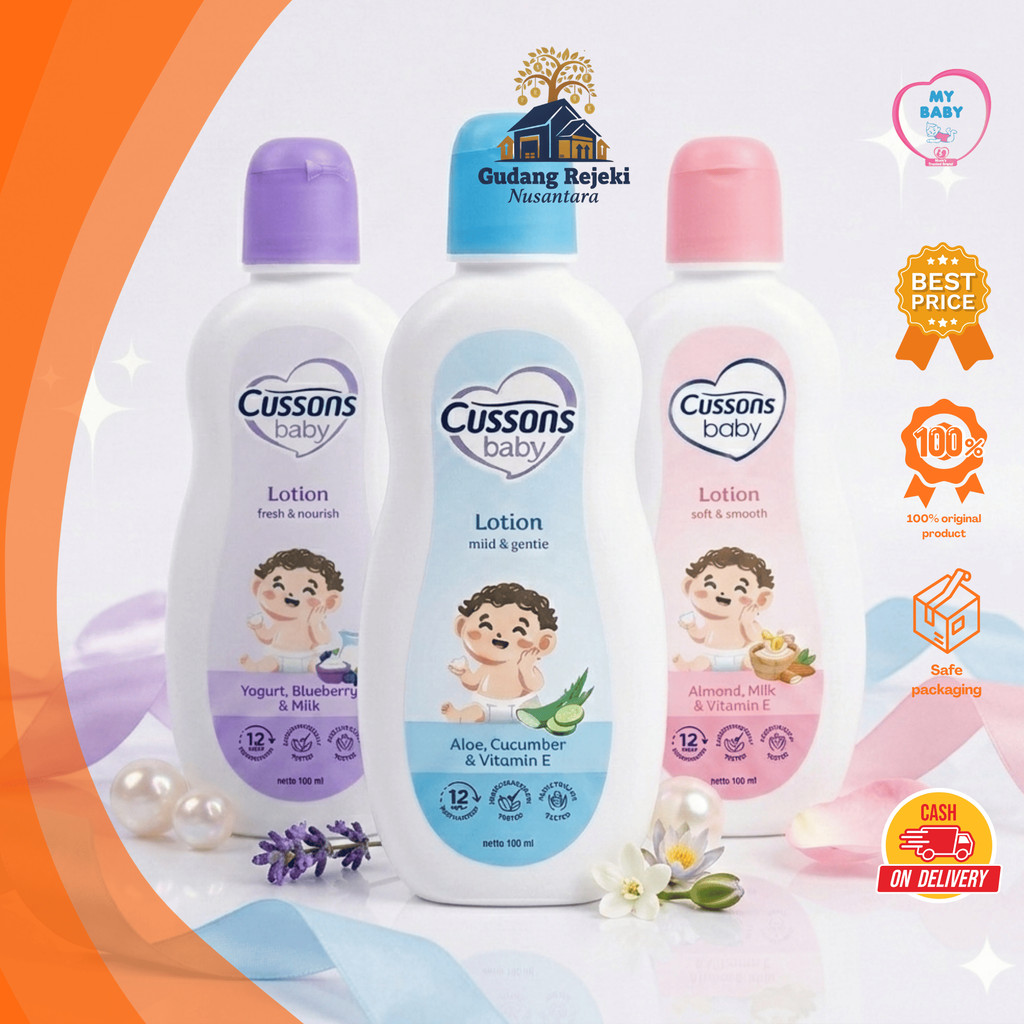 Cussons Baby Lotion 100ml Mild & Gentle, Soft & Smooth, Fresh & Nourish | Cussons Body Lotion Losion