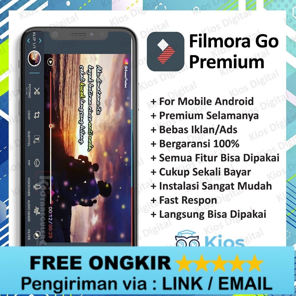 READT Filmora Go Premium Android Lifetime Aplikasi Digital UNISTORE888