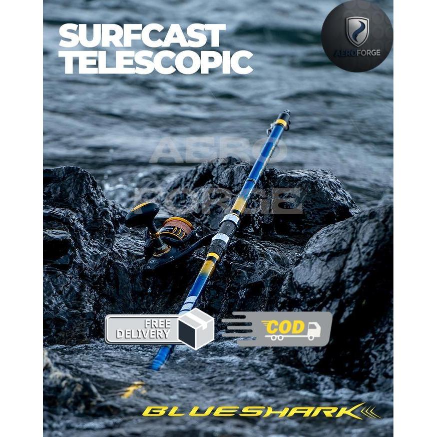 Joran Surf Laut Daido Blue Shark 360 390 420 Carbon Ring Fuji - 360