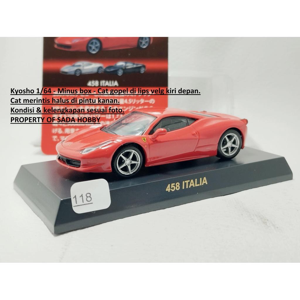 Kyosho 50th 1/64 Ferrari 458 Italia Merah Ferrari Minicar Collection 8 Neo No Box