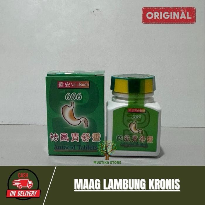 kikyoolshop1 Obat Herbal Vall Boon 606 Antacid - Lambung Maag Kronis Original