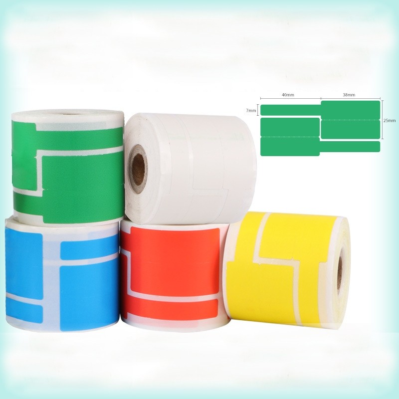 100 Pcs Stiker Label Kabel Sintetis PP Cable Marker Tag Kertas Penanda Jaringan Lan Listrik Pas