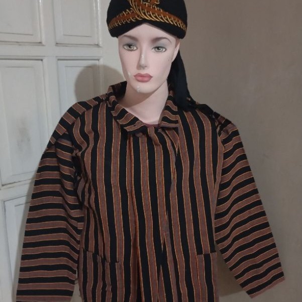 Surjan Jawa tenun Baju Surjan Jawa tenun lurik tenun lurik