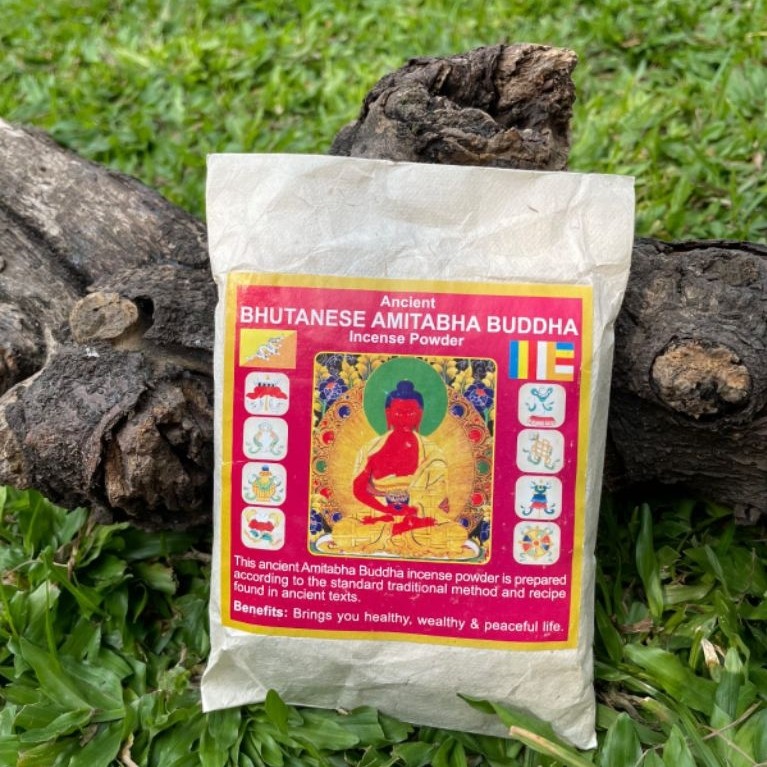 Dupa Bubuk Bhutan Amitabha Buddha - 90gram - Tibetan Essence - Nepal