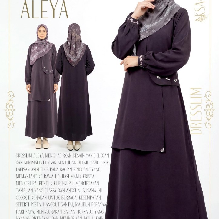 Dresslim Aleya | Dresslim Rabbani | Dress Rabbani | Gamis | Gamis Premium | Gamis Rabbani [Ori Rabba
