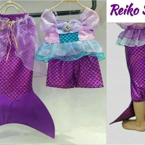 ASLI Baju Renang MERMAID Dress Kostum Putri Duyung Anak READY STOCK