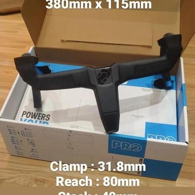 Handlebar Drop Bar Pro Vibe Evo Integrated Carbon 31.8Mm
