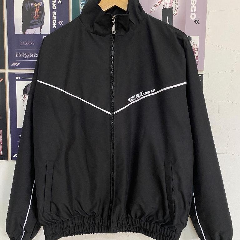 RECOMMENDED Jaket Jaekyung Team Black Jinx / Tracksuit Team Black Gym Manhwa Jinx