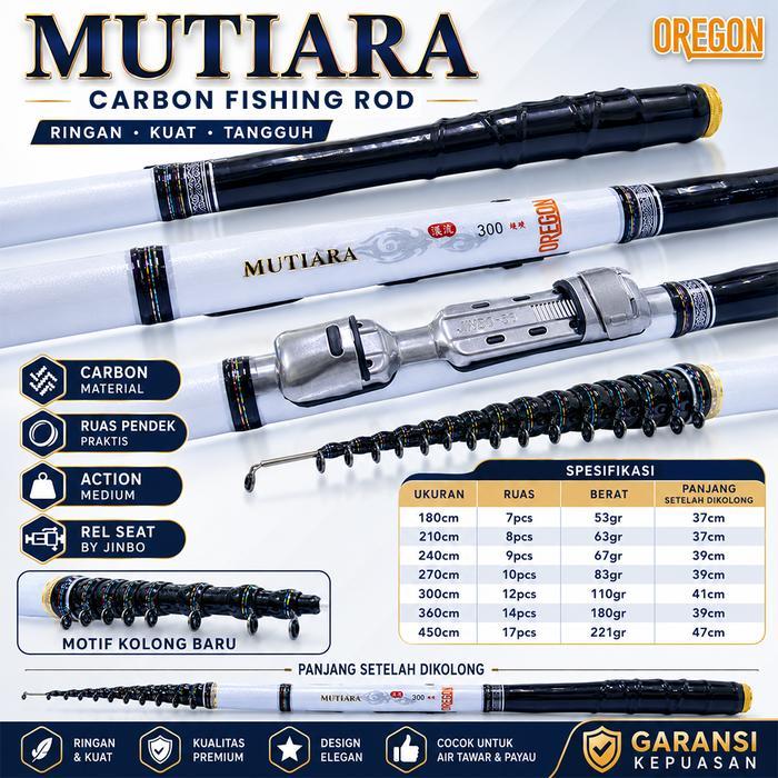 Tegek Oregon Mutiara Kolong Bahan Carbon Resin Rapi Murah - 180cm