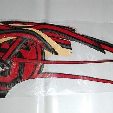 Stiker Bodi & Lis Body & Striping Scoopy 2014 Sporty Hitam Merah