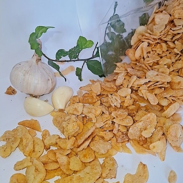 BAWANG PUTIH 1 KG, Bawang putih Goreng Kemasan 1000g