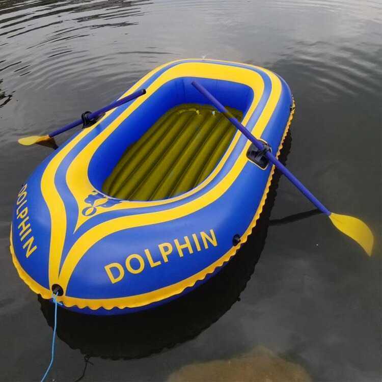 COD Perahu Sekoci Dayung Model Lipat Karet Isi Angin Muat 2 Orang Untuk Mancing Outdoor Di Laut Sung