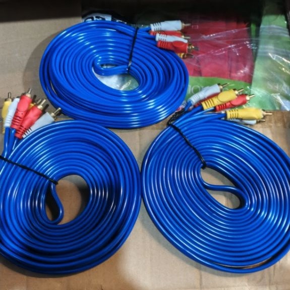 Kabel Rca audio Cabang 3 panjang 5metr