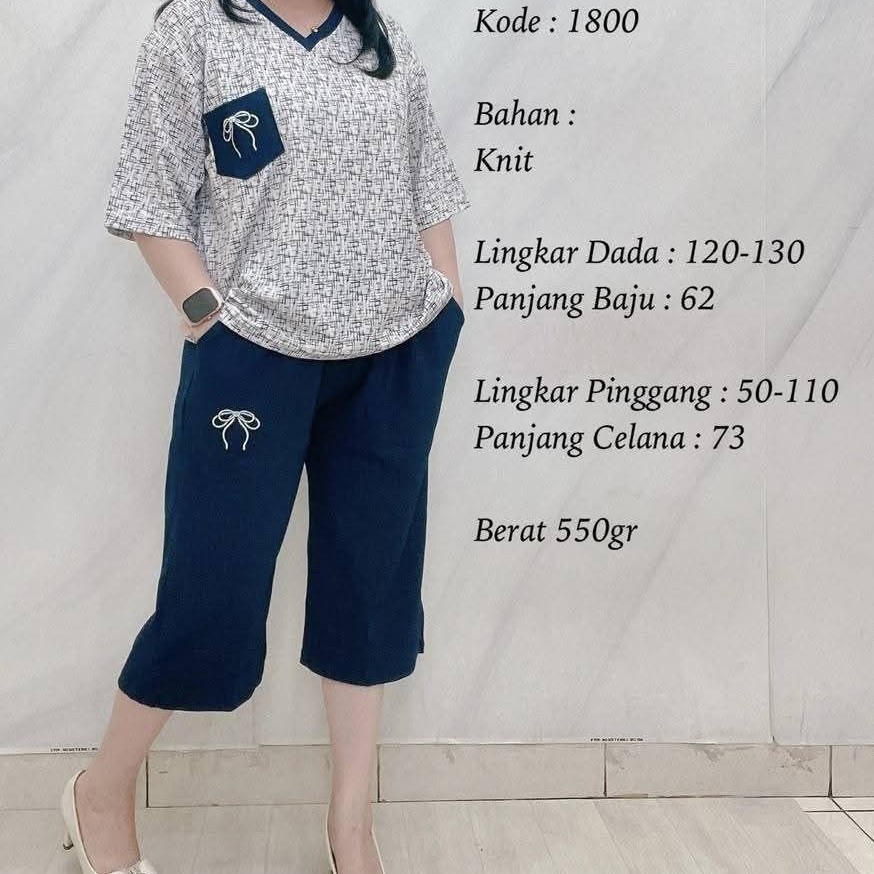 SETELAN KNIT 7/8 JUMBO