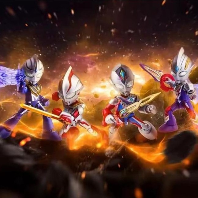 BLOKEES ULTRAMAN SERIES 3 2 1 PRECOOL EDITION MODEL KITS ACTION FIGURE ULTRAMAN TIGA MEBIUS DECKER T