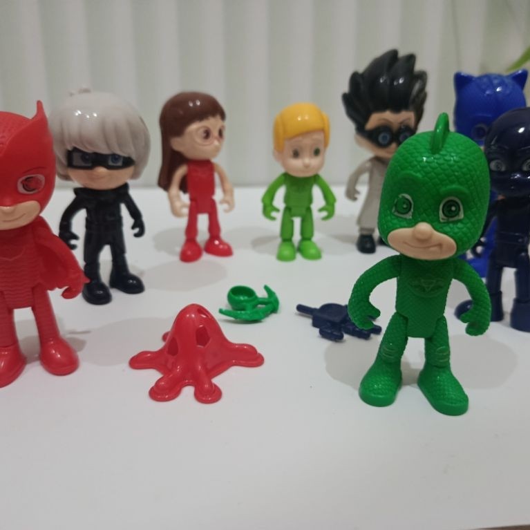 Mainan Set Figur Pj Mask Isi 9Pcs Preloved Nett