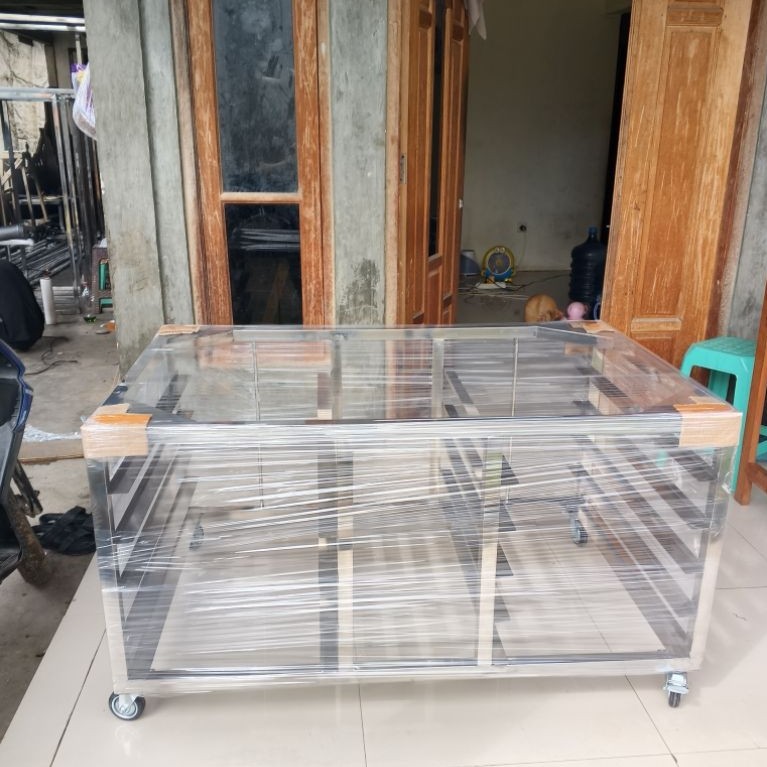 meja oven atau kaki oven deck stainless stell