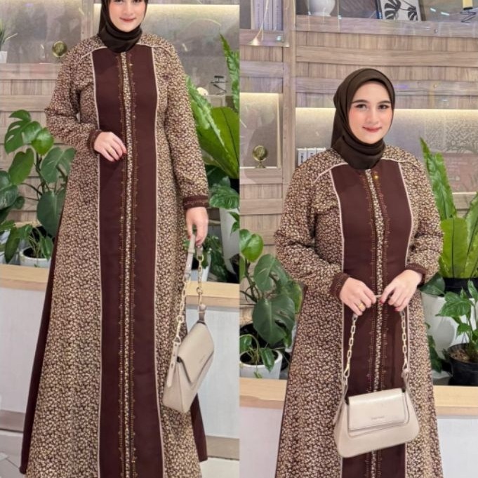 LUBNA DRESS BY ZHAFIRA / GAMIS KONDANGAN MOTIF