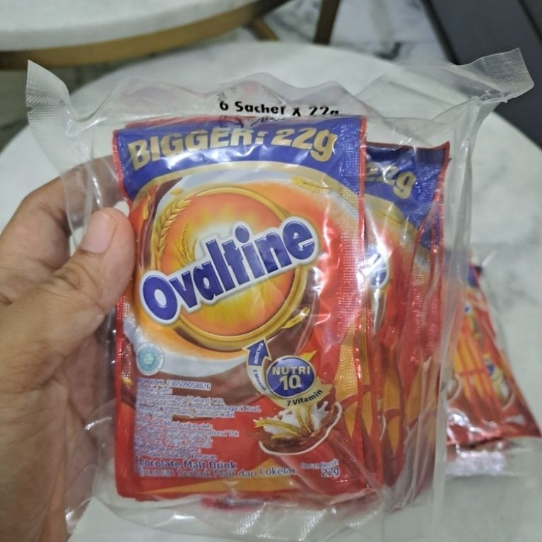 Ovaltine bubuk 22gr 6sachet  Ovaltine Malt Coklat dengan Vitamin & Mineral