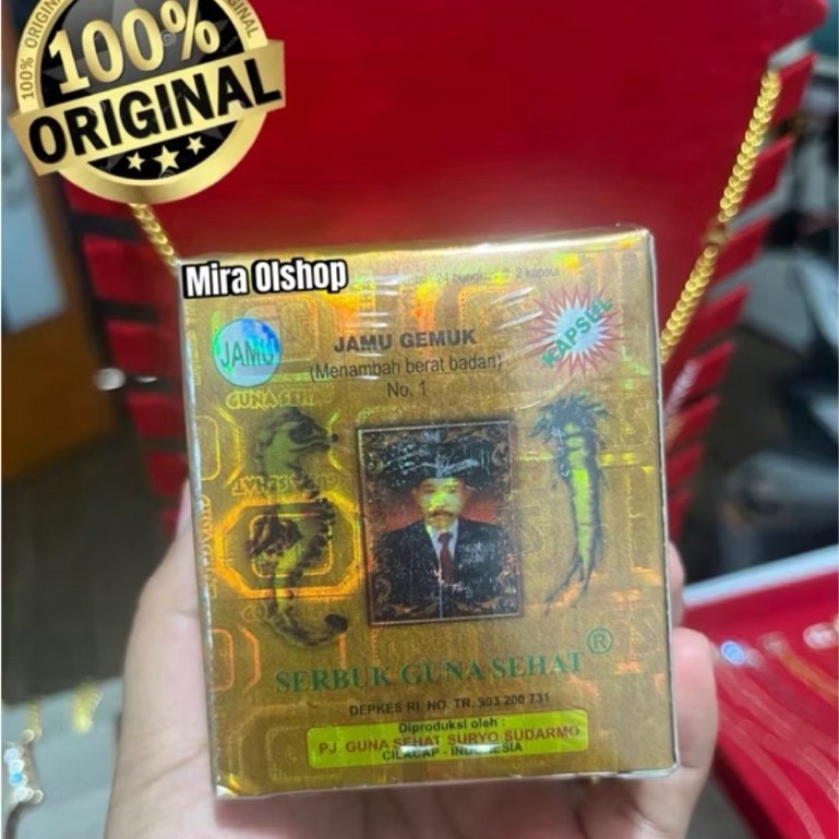 Jamu Kapsul GS No.1 Gemuk sehat badan 24  kapsul @2kapsul