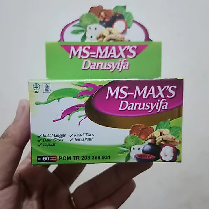 KAPSUL MS-MAXS | KAPSUL EKSTRAK KULIT MANGGIS DAN DAUN SIRSAK | ace max's darusyifa