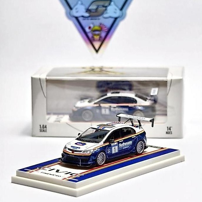 Time Micro Honda Civic Rothmans Racing FD2 Mugen Type R #1 Race Edition Edition