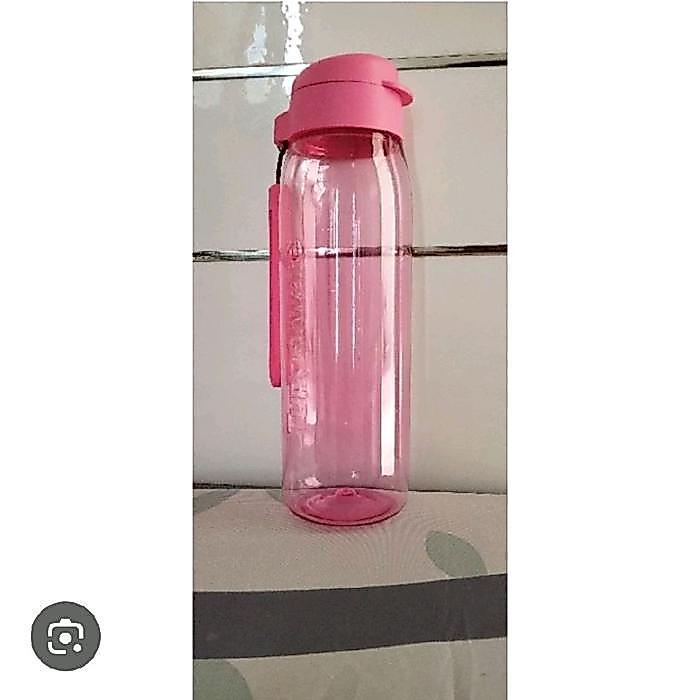 H2Go Botol Kristal Ukuran 750ml dengan Variasi Warna Hitam Pink Biru untuk Minum Sehari-hari