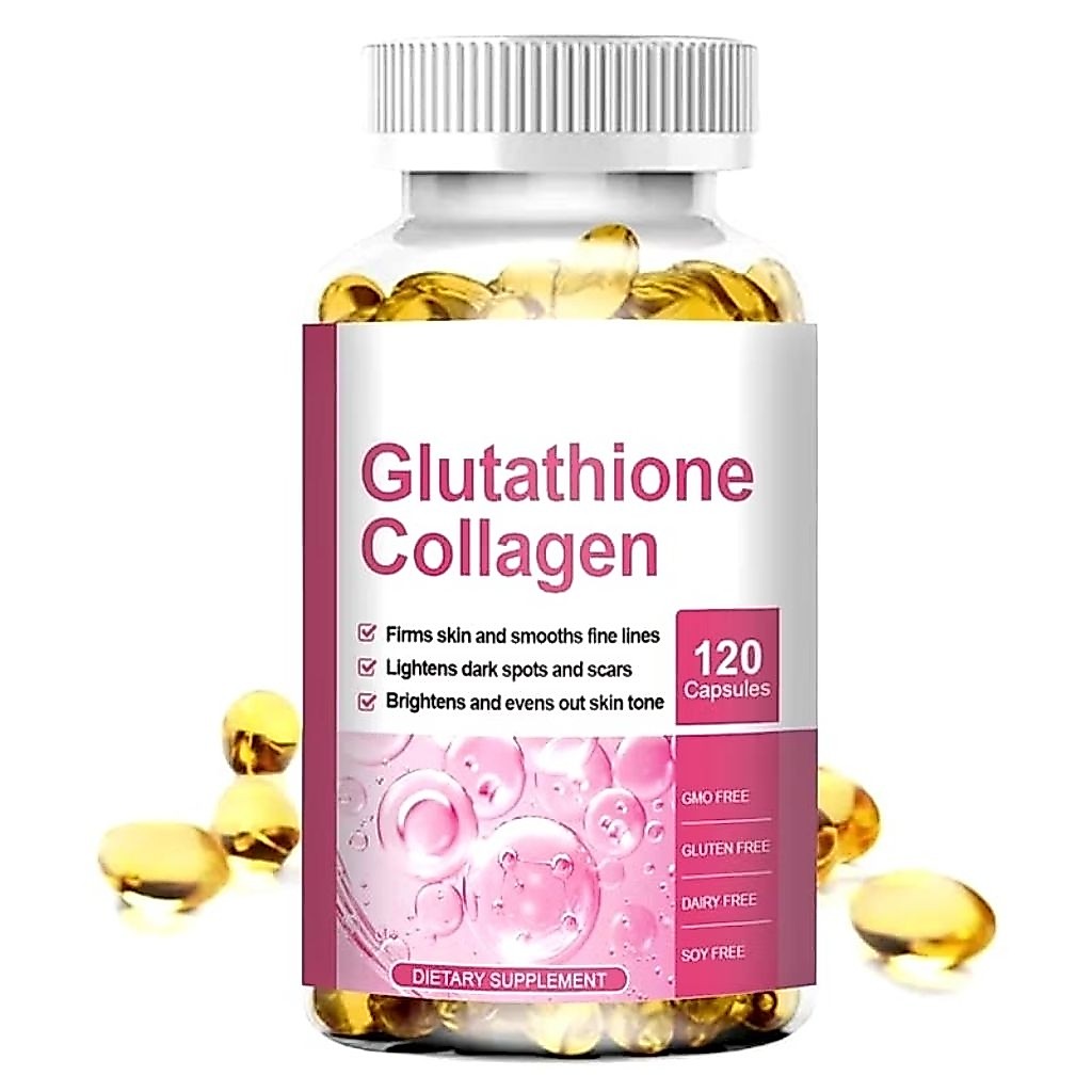 Glutathione Collagen Capsules Whitening Skin Anti Aging Collagen Glow Capsule Beauty Supplement