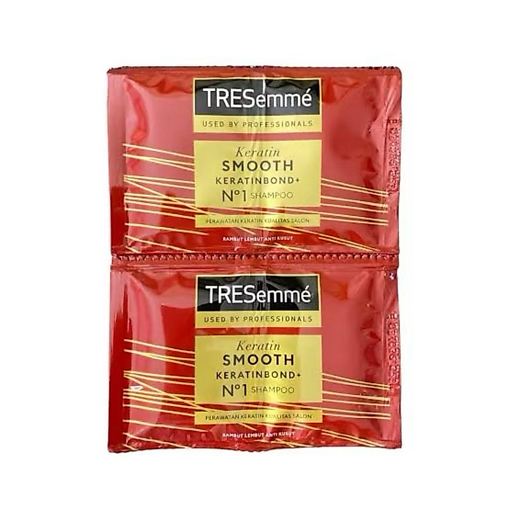 Shampoo Tresemme Sachet 9ml 12 sachet - Keratin Smooth, Scalp Care, dan Varian Hitam
