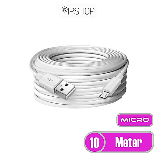 KABEL CHARGER KAMERA CAMERA CCTV MICRO USB PANJANG 10 METER