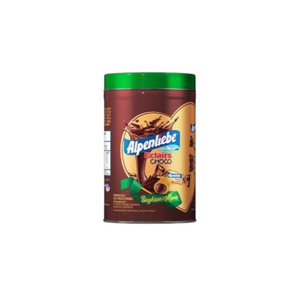 Alpenliebe Permen Choco Eclairs Tin Kaleng 144 gr