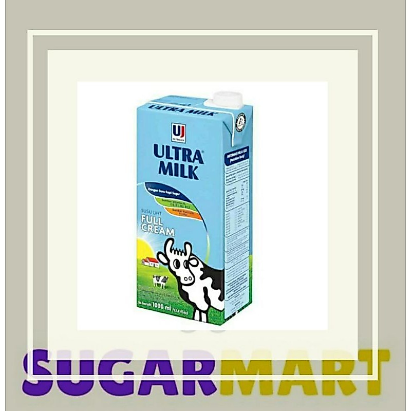 Susu Full Cream Ultra 1Liter / Susu UHT 1 Liter