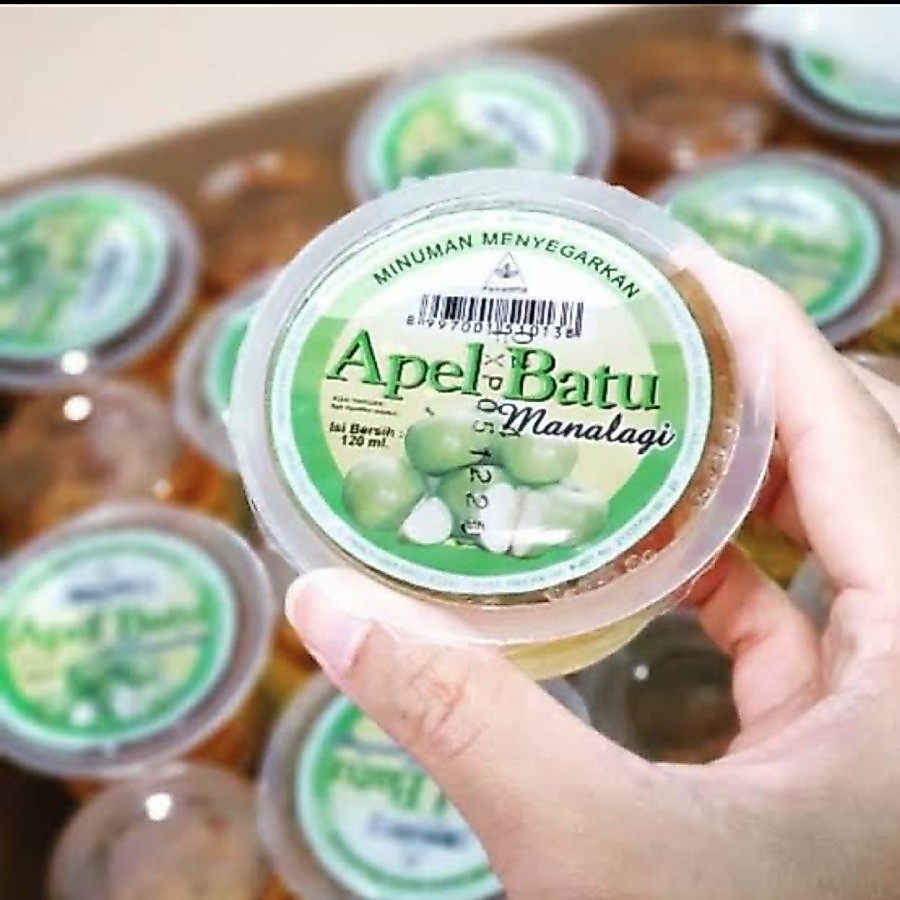 Sari Apel Batu Manalagi atau Jeruk Nipis Cup 120 ml isi 40