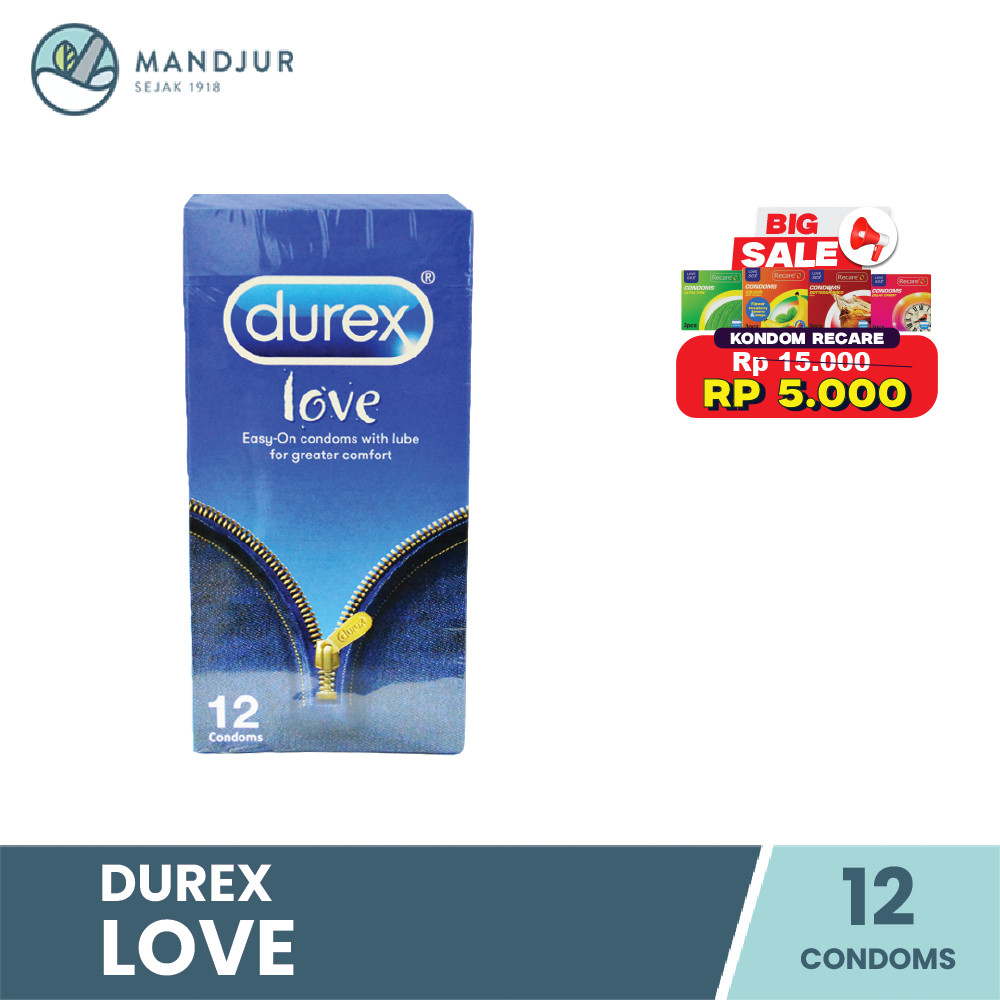 Durex Love Jeans  Pria Extra Pelumas Pria Isi 12 -  Ekstra Pelumas * dw *