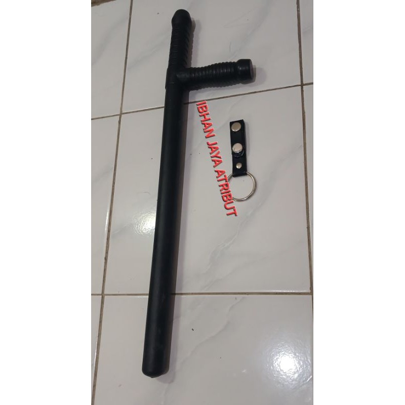pentungan / kentes + ring satpam - polisi - linmas