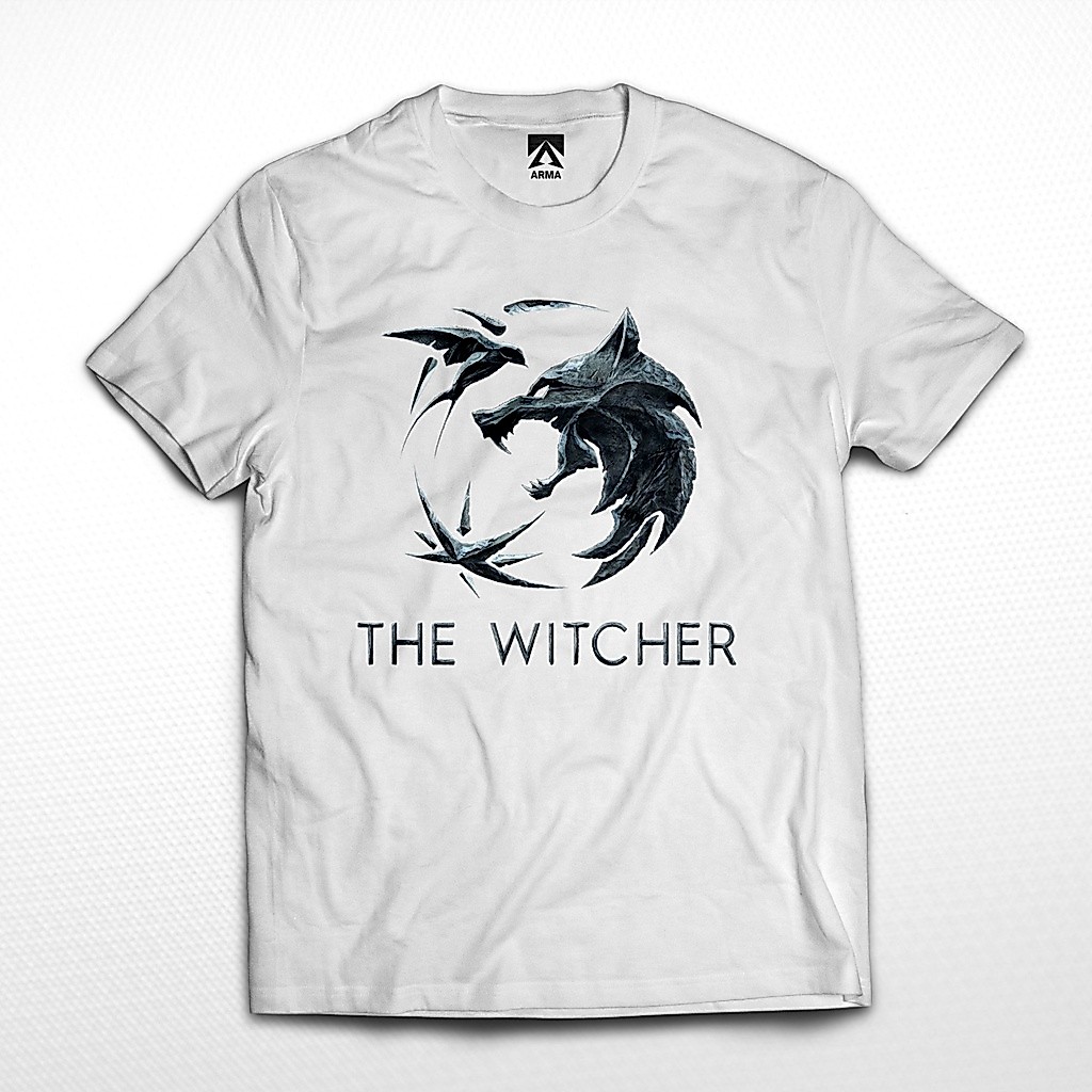 KAOS THE WITCHER / tshirt Film the witcher logo  baju distro unisex