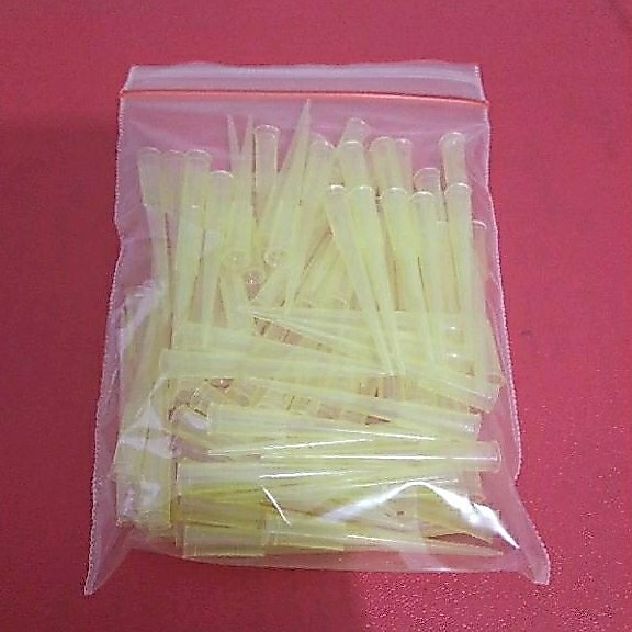 Tips micropipette 2-200 uL. Yellow Tips. Isi 100 pcs. Tips Mikropipet.