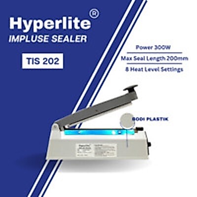 Sealer  HYPERLITE AIS 200 300 400 20 / 30 / 40 Cm Mesin Press body Plastik / Body Besi Iron ARS 201 