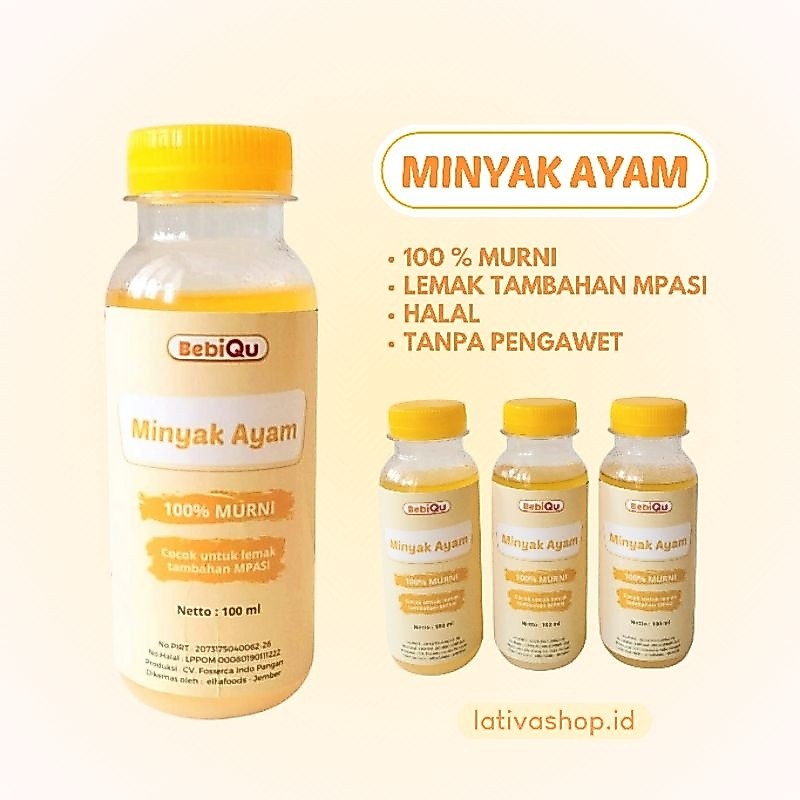 MINYAK AYAM Lemak Tambahan MPASI 100% Murni