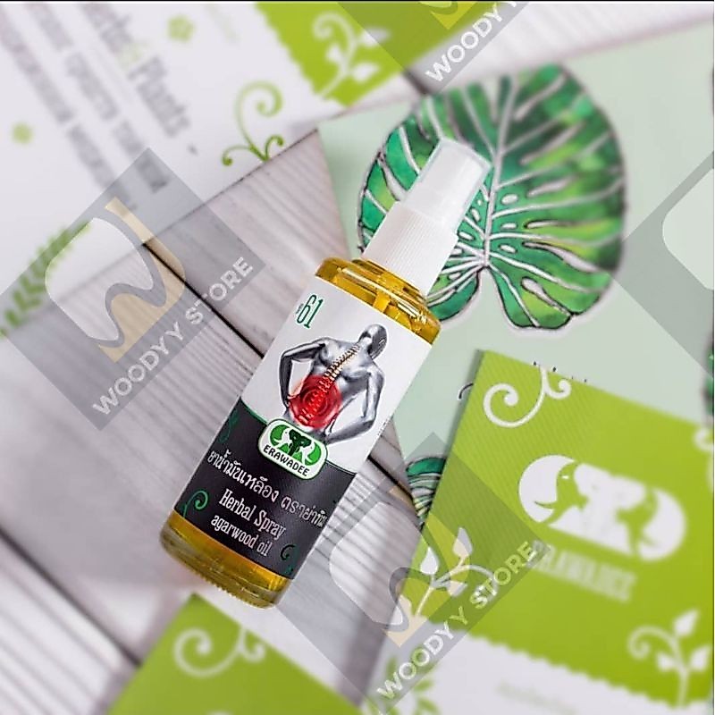 MINYAK ANGIN ERAWADEE HERBAL SPRAY WITH AGARWOOD OIL ORIGINAL THAILAND