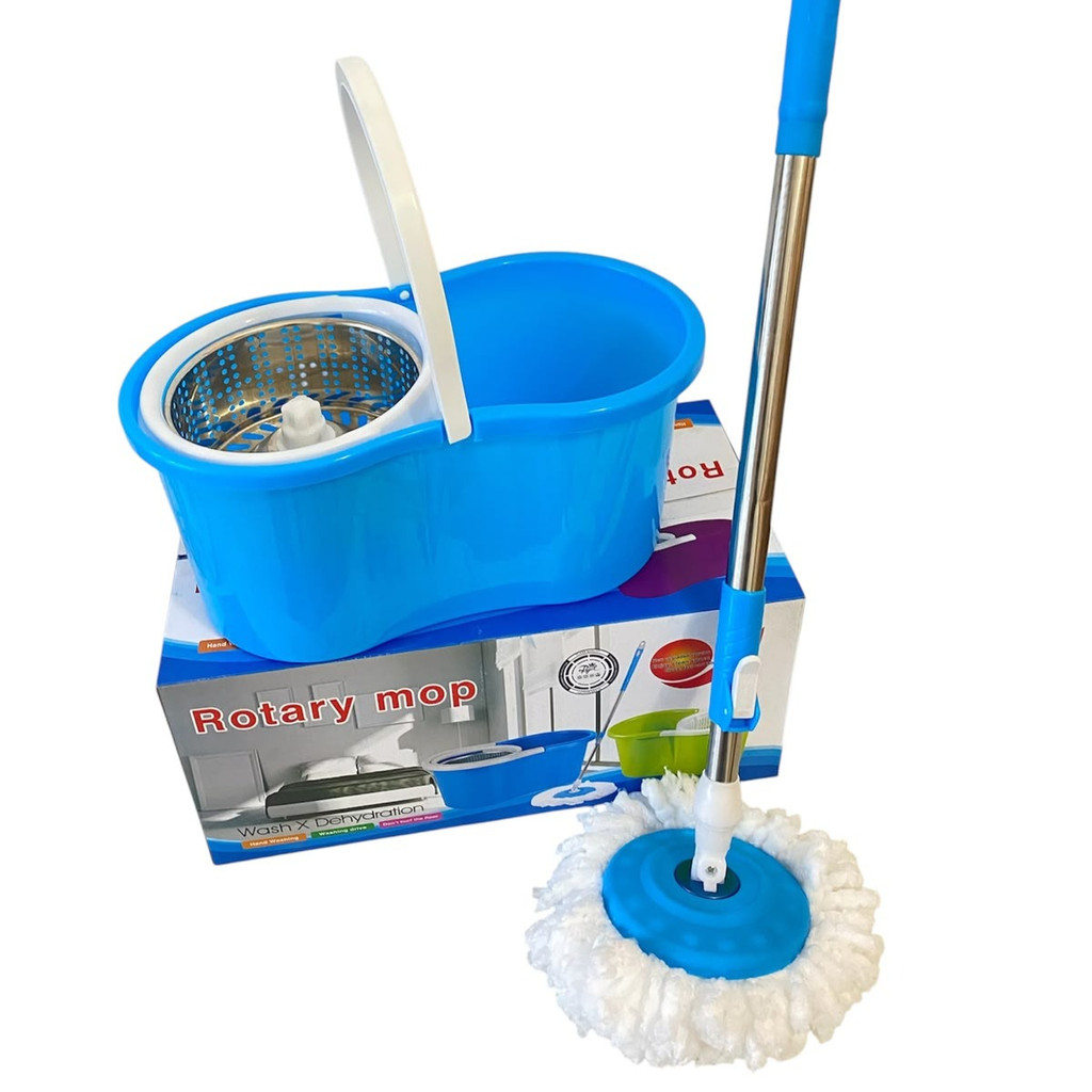 PEL LANTAI MOP ROTARY MOP SUPER MOP STENLEES pel Lantai Plastik / Spin Mop Pel Putar praktis Serbagu
