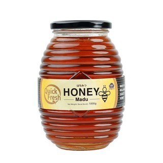 Quick Fresh Honey Madu 1000g / Quick Fresh Madu 1000 Gram Kemasan Kaca