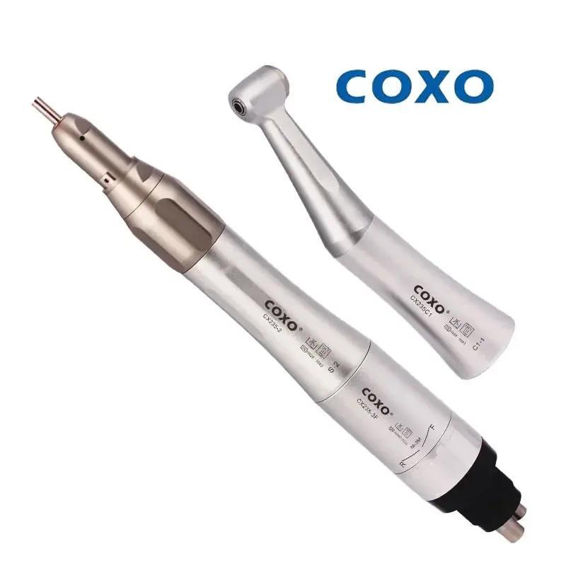 COXO 235-M SET-4 Dental External Water Low Speed Handpiece with Contra Angle/air Motor/straight Hand