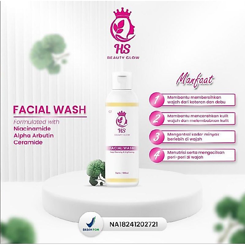 HS Beauty Glow FACIAL WASH WHITENING GLOW