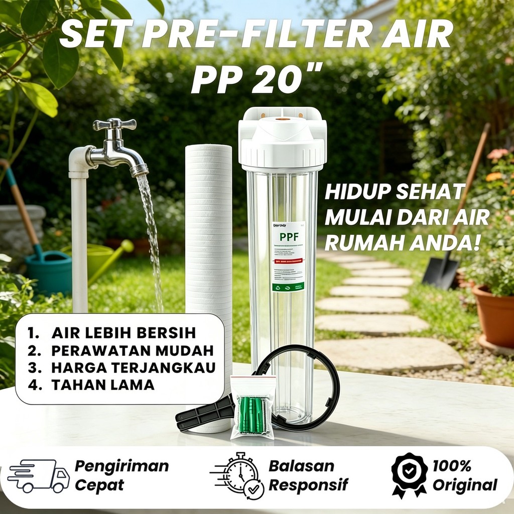 HOUSING FILTER AIR  20" + Filter PPF 5 Micron