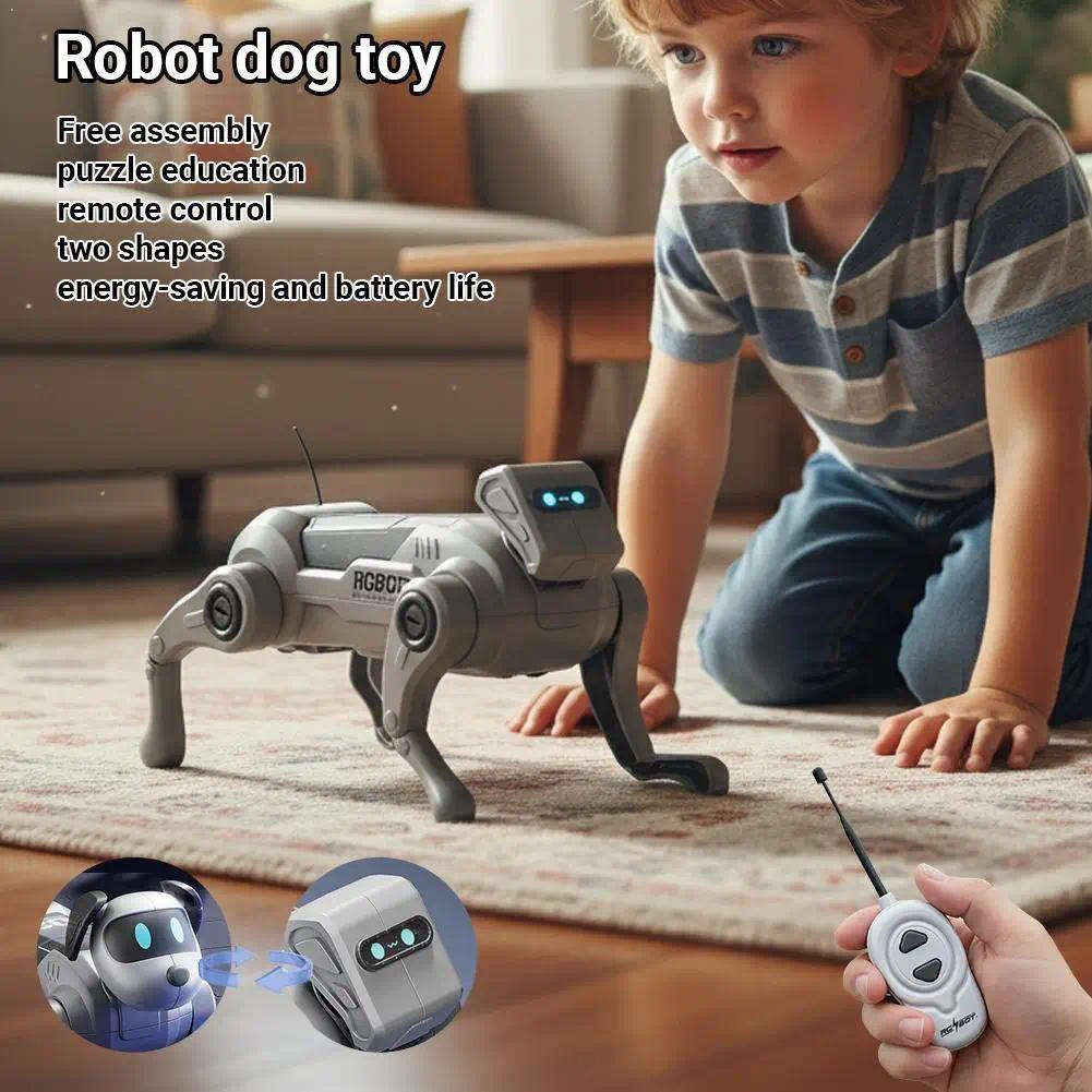 Robot Dog Toys Y Assembly Toys Remote Control Walking And Climbing Intelligent Robot Dog Toy Gift Fo