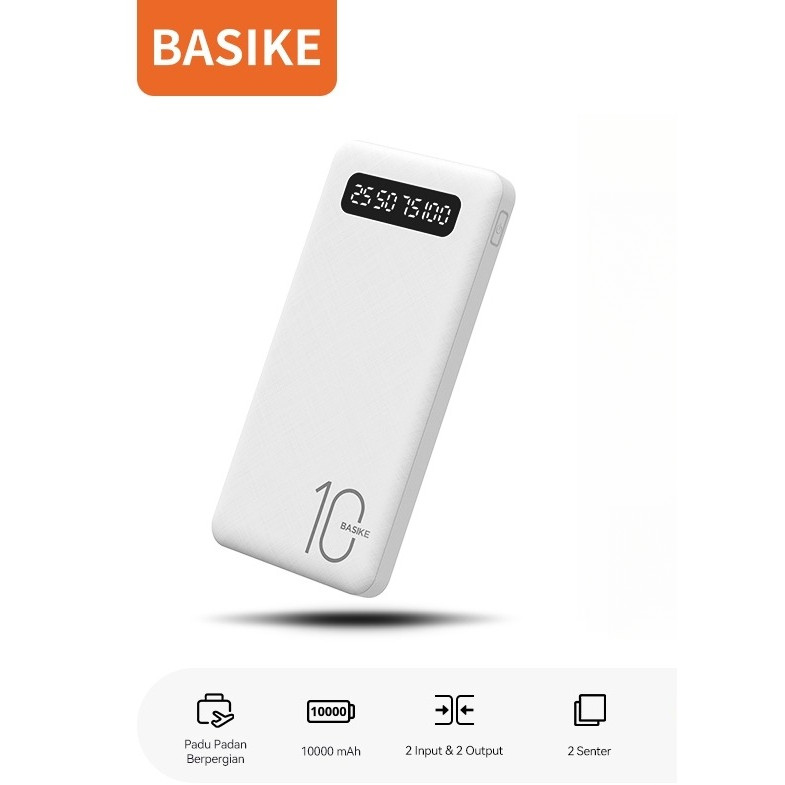 Powerbank Kivee Basike 10000mAh PT69 Putih