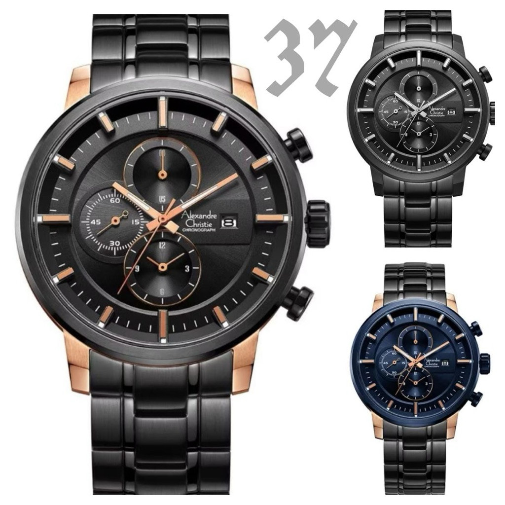 COD- AC 6323 Alexandre Christie AC.6508 Jam Tangan Pria Rantai  ORIGINAL AC 6323 6508 Ac6523